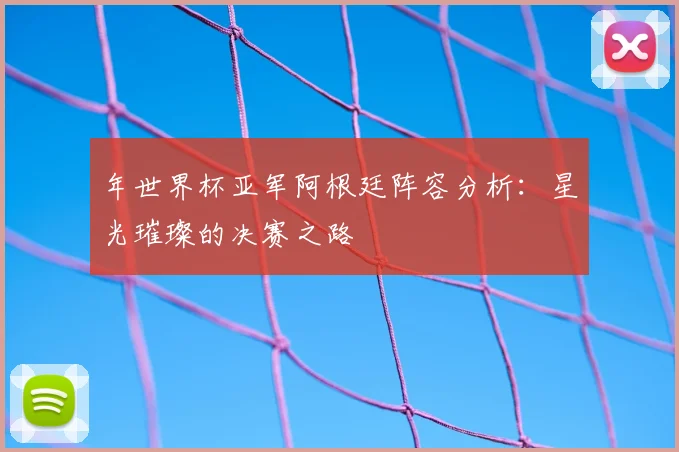 年世界杯亚军阿根廷阵容分析:星光璀璨的决赛之路